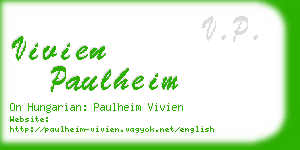 vivien paulheim business card